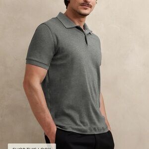Banana Republic Men's Grey Supima Cotton Polo Sz XXL